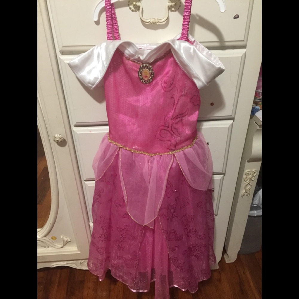 Slightly used Disney Princess Aurora costume.